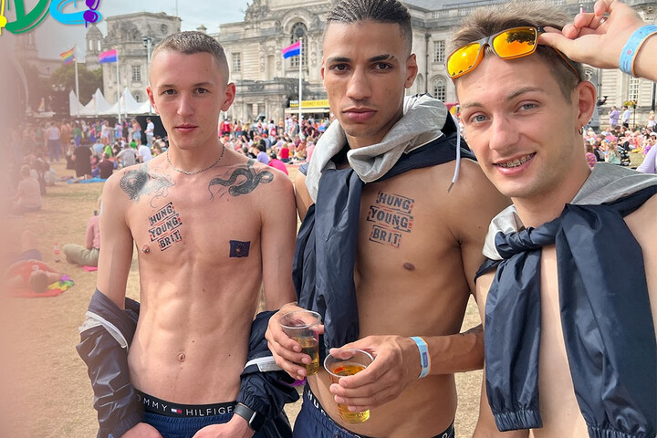 MENTAL FUCK-FRENZY AT CARDIFF PRIDE with Gorgeous cocky Welsh FREAL life kick boxer &#x1F94A;