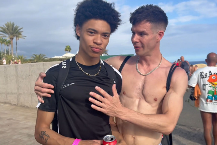 Young Lad's First Time in Gran Canaria Sand Dunes Cruising