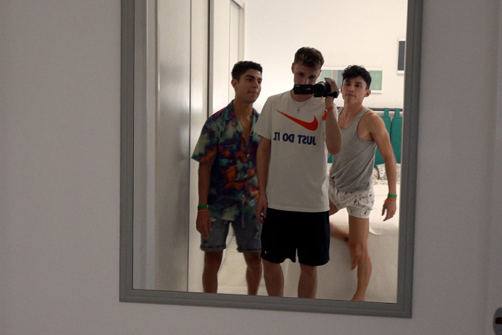 2 Curly haired angelically Big Nob boys fuck PRE CUM Galore