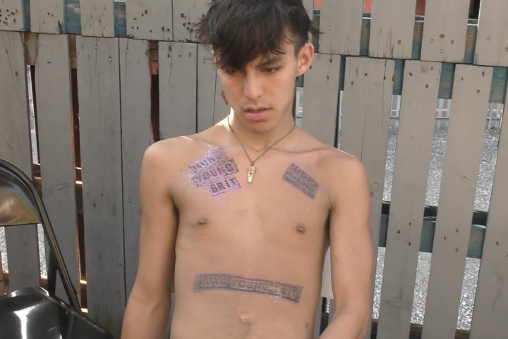 Fucked 5 lads spunk on Giant &#127814; dildo Then hot HUNG 18yr Kieren shags Bbirishlad