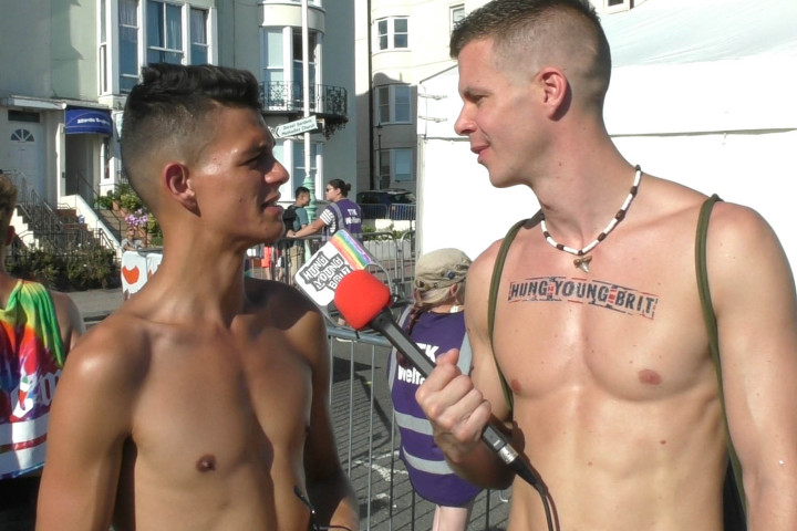 BEST LOOKING 20yr EVER 😲🌟 pulled 4 REAL @brighton 🌈 in street 🎊